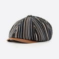 thumbnail image 3 of CoCopeanut Men Simple Newsboy Hat Solid Color Beret Hat Casual Street Caps Unisex Hemp Wild Octagonal Brim Cap for Men Winter Autumn Hats, 3 of 6