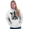 thumbnail image 5 of Skeleton Rib Cage Cute Set His Hers Hoodie Sweatshirt Women Brisco Brands X, 5 of 7