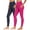 Hot Pink, variant on 2pcs Womens Yoga Pants with Pockets High Waisted Belly Control, Workout Compression Leggings for Gym Running Fitness