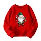 thumbnail image 4 of Blusas y camisas de manga larga con cuello redondo para niños Estampados navideños de manga larga Casual Suelto Forro polar para mayor calidez Sudadera con capucha de manga larga con cuello redondo pa, 4 of 4