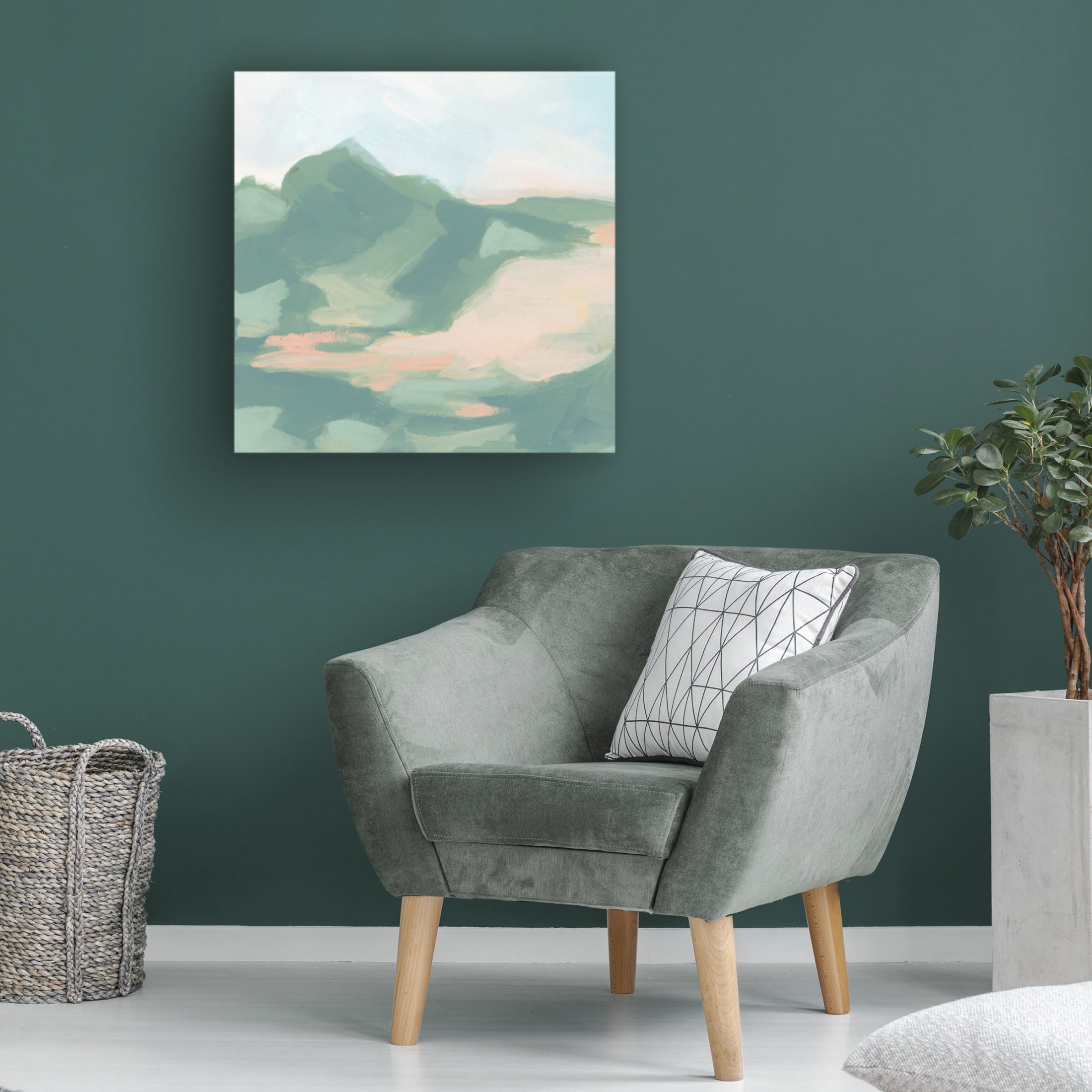 Canvas Wall Art - June Erica Vess 'Sandbar Cameo V' Wall Art for Living Room, Bedroom, or Office Décor by Trademark Fine Art - 18 x 18 Inches