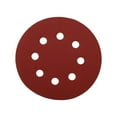 thumbnail image 1 of Herwey 10Pcs 125mm Forme Ronde Disques de Ponçage Rouge 8 Trous 60-1000 Grit Papiers de Sable, 1 of 3