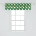 thumbnail image 2 of Ambesonne American Football Window Valance, Retro Balls, 54" X 12", Green Cream, 2 of 3