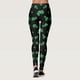 thumbnail image 4 of MKLEKYY Leggings de compresión para mujer, pantalones verdes con estampado de buena suerte de Paddystripes para yoga, correr y gimnasio., 4 of 4