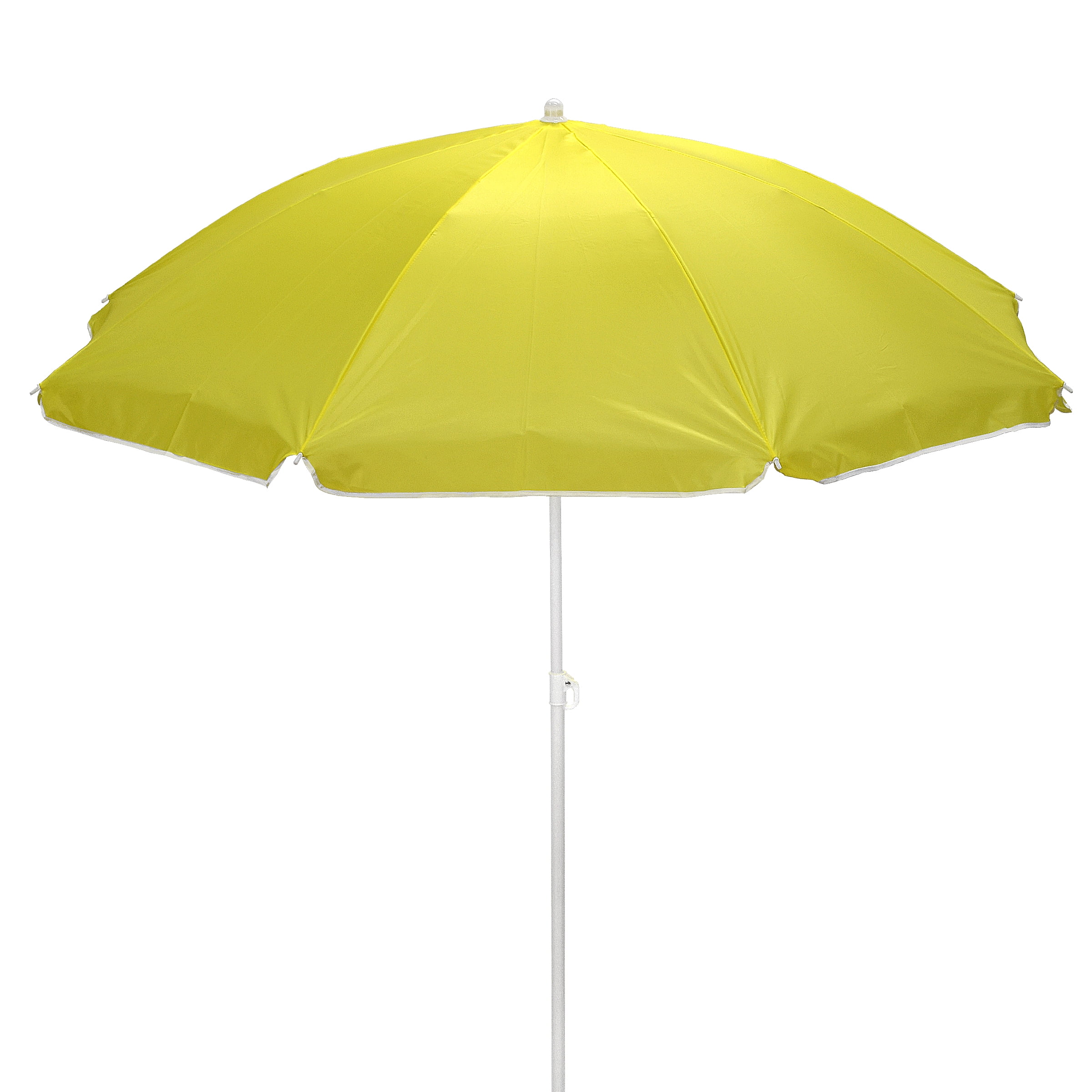 6 ft. Beach Umbrella, Solid Yellow
