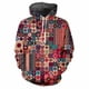 thumbnail image 3 of Sudadera con capucha de moda para hombre, estampada con patrones de cuadros populares, impresión digital, sudadera informal de manga larga con capucha y tela gruesa, 3 of 5