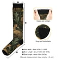 thumbnail image 3 of FORMRS Womens Knee High Socks Casual Long Thick Travel Daily Wear, 1 Pair, Brown Floral Rabbits Pattern, 3 of 6