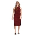 thumbnail image 2 of Madden NYC Junior Plus Size Metallic Mock Neck Top and Skirt Set, 2-Piece, 2 of 5