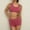 Hot Pink, variant on Gufahion Womens 2 Piece Bikinis Sets Wide Strap Sporty Swimsuits with Boyshort Bathing Suit for Women Teen