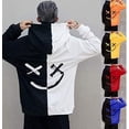 thumbnail image 3 of Seyurigaoka Fashion Trend Casual men´s hooded sweatshirt hip-hop street style stitching hoodie streetwear, 3 of 4