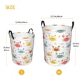 thumbnail image 3 of Fotbe Colorful Crabs Cesto de Ropa con Asas, Cesto Impermeable de Gran Capacidad, Bolsa de Lavado para Dormitorio, Cesto de Ropa con Ruedas y Asas-Small, 3 of 6