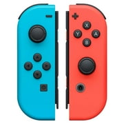 Game Controller for Nintendo Switch, Wireless Joy-Con (L/R), Neon Red/Blue