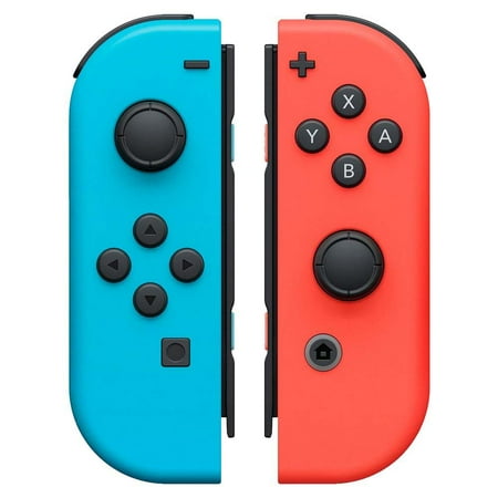 Game Controller for Nintendo Switch, Wireless Joy-Con (L/R), Neon Red/Blue