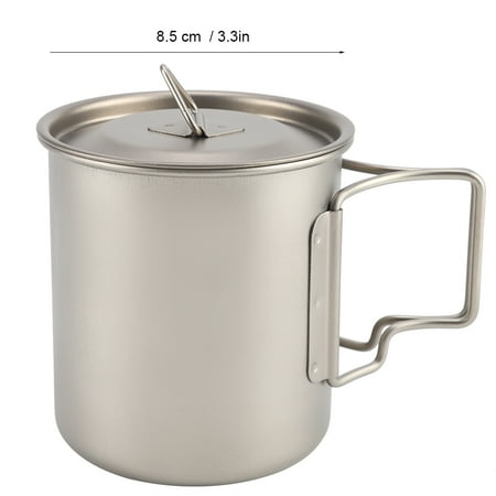 

Higoodz Titanium Water Cup Practical Anti-corrosion Titanium Mug High Cup For Outdoor Camping Home