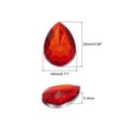 thumbnail image 2 of Uxcell 20PCS Flat Back Acrylic Teardrop Gems 18x25mm Artificial Rhinestones for DIY Crafts Bead Deep Red, 2 of 6