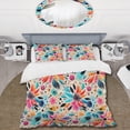 thumbnail image 2 of Designart "Vibrant Tribal Mandala" Multicolor Floral Bedding Covert Set - Cottage Bed Set With 2 Shams, 2 of 5