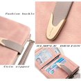 thumbnail image 2 of Womens Wallet Rfid Small Bifold Wallet,Ladies Zipper Card Cluth Coin Purse Wristlet (Purple), 2 of 4