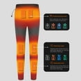 thumbnail image 3 of Para Hombre Pantalones Calefactores Eléctricos Usb De 5 V 8 Zonas De Calefacción 3 Niveles De Ajuste De Temperatura Pantalón Calefactor Cálido De Invierno (Banco De Energía No Eigraketly HA046942-03, 3 of 6