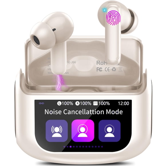 Auriculares inalámbricos QXUFV Bluetooth 5.4 ANC IPX7 48H Playtime