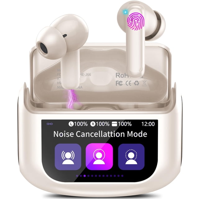 Auriculares inalámbricos QXUFV Bluetooth 5.4 ANC IPX7 48H Playtime