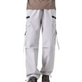 thumbnail image 3 of Men's Cargo Pants Trend Loose Straight Casual Sweatpants for Everyday Use, 3 of 3