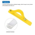 thumbnail image 3 of Uxcell 4 Pcs Phone Loop Finger Holder Silicone Phone Strap Grip Holder for Most Smartphones Light Yellow, 3 of 6