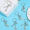 thumbnail image 5 of 1 Box 20Pcs Nautical Keychains Bulk Sailboat Key Chains Pack Silver Metal Sails Themed Boats Hoods Sea Summer Charms for Handbags Party Wedding Favors Purse Bags DIY Supplies Women Adults Platinum, 5 of 7