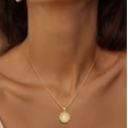 thumbnail image 3 of GOSFRY Initial Necklaces for Women Men Dainty 14K Gold Plated Round Cubic Zirconia A-Z Pendant Name Necklaces Birthday Jewelry Gifts, 3 of 10