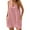 Pink, variant on UVN Summer Swimsuit Coverups for Women Bathing Suit Ladies Pom Pom Beach V Neck Tank Dress with Pockets