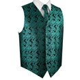 thumbnail image 2 of "BEST TUXEDO" Men's Formal, Wedding, Prom, Homecoming, Tuxedo Vest, Tie & Hankie Set in Jade Paisley, 2 of 4