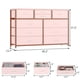 thumbnail image 3 of Lightweight 10-cajón fabric cómoda con fabric bins para dormitorio, 45-pulgada de anchura mesa de tv, sala de estar, y hallway - a grande almacenamiento organizer, 3 of 7