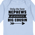 thumbnail image 4 of Inktastic Only the Best Nephews Get Promoted to Big Cousin Boys or Girls Long Sleeve Baby Bodysuit, 4 of 5