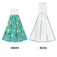 thumbnail image 1 of Toallas de mano de Animal Crossing con lazo de velcro, toallitas de mano de terciopelo coral para cocina y baño, 1 of 6