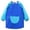 Dark Blue, variant on Girls T Shirts Waterproof Apron Large Pocket Eating Painting Smock Soft Breathable Lightweight Stretchy Top for Girls Coffee Size 1-4 Y
