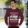 thumbnail image 3 of Christmas Sweatshirt, Life on Farm Holiday Ugly Christmas Sweatshirt, Funny Festive Tractor & Farm Animals Crewneck Sweatshirt for Parties & Gifts, 3 of 5