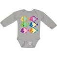 thumbnail image 3 of Inktastic Tropical Fish Lover Gift Girls Long Sleeve Baby Bodysuit, 3 of 5