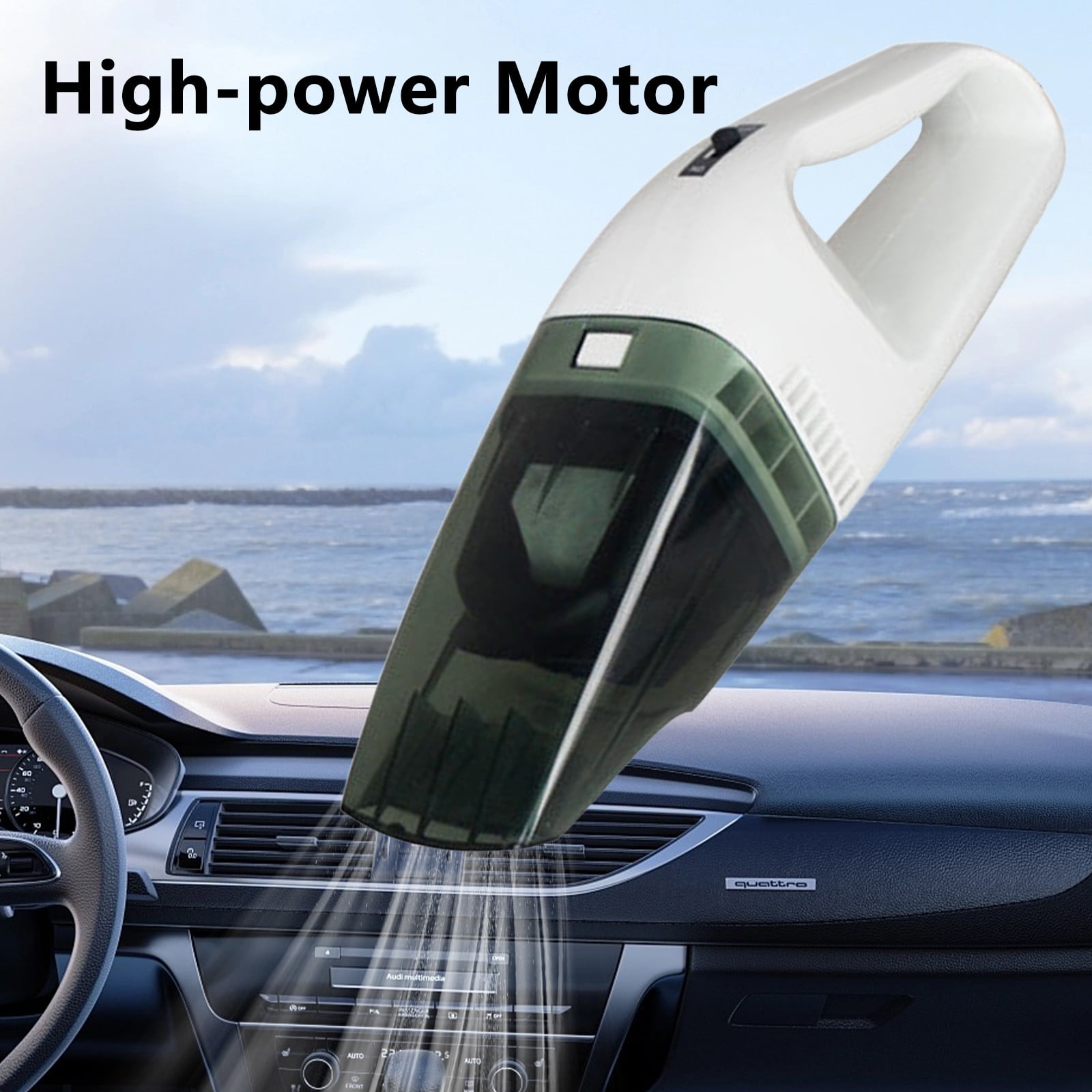 ZFYXGS Portable Car Vacuum Cleaner Mini Portable Car Wet Dry Dusts Collector Vacuum Cleaner