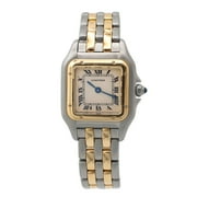 Cartier Panthere 22MM 1057917 Two Row Yellow Gold Stainless Steel Ladies Watch