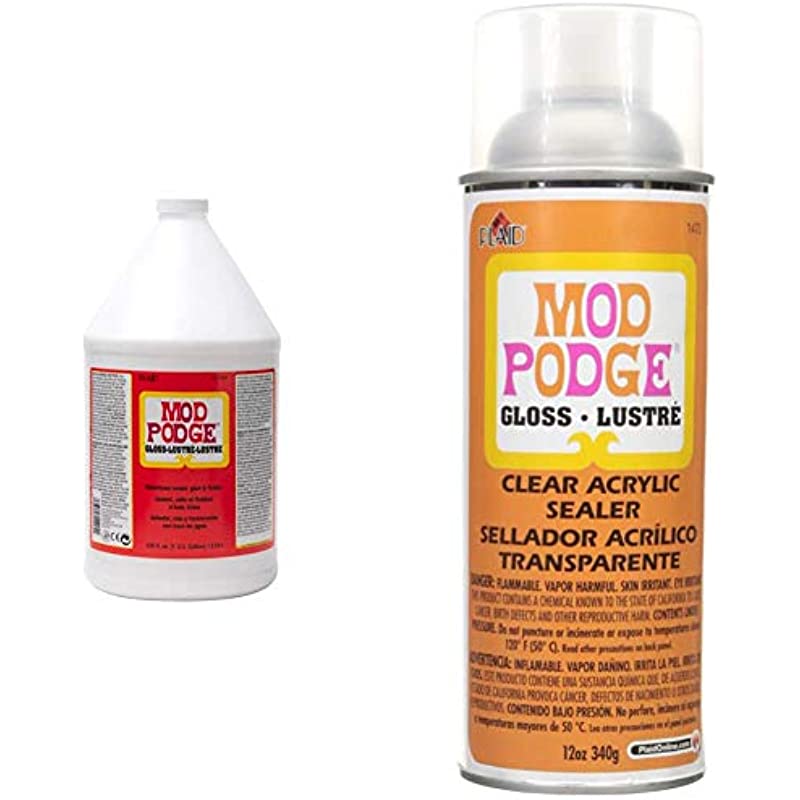Mod Podge CS11204 Waterbase Sealer, Glue & Decoupage Finish, 128 oz