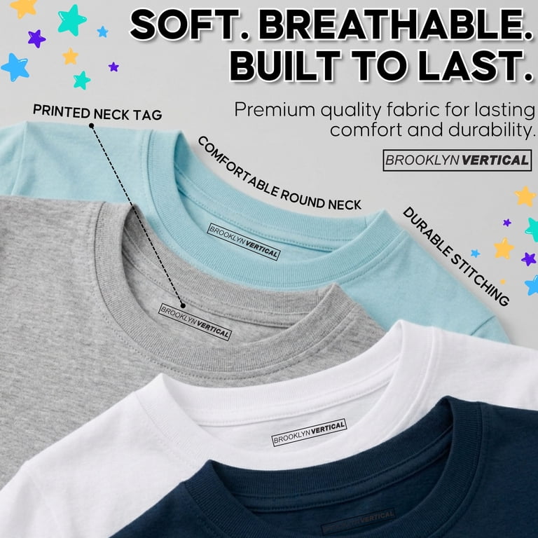 Brooklyn Vertical Boys Long Sleeve T-Shirts, 4-Pack photo 5