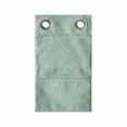 thumbnail image 1 of Abstract Hanging Pocket Organizer, Repetitive Design Geometric Points Lines Braided Look Pattern, Printed Polyester Storage Bag with Pockets, 9" x 27", Almond Green and Mint Green, 1 of 2