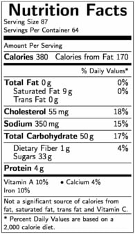 Sweet Street 16 Slice Blondie Toffee Crunch Dessert Bar, 1.41 Kilogram -- 4 per case