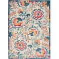 thumbnail image 2 of Nourison Passion Floral Ivory 5'3" x 7'3" Area Rug, (5x7), 2 of 7