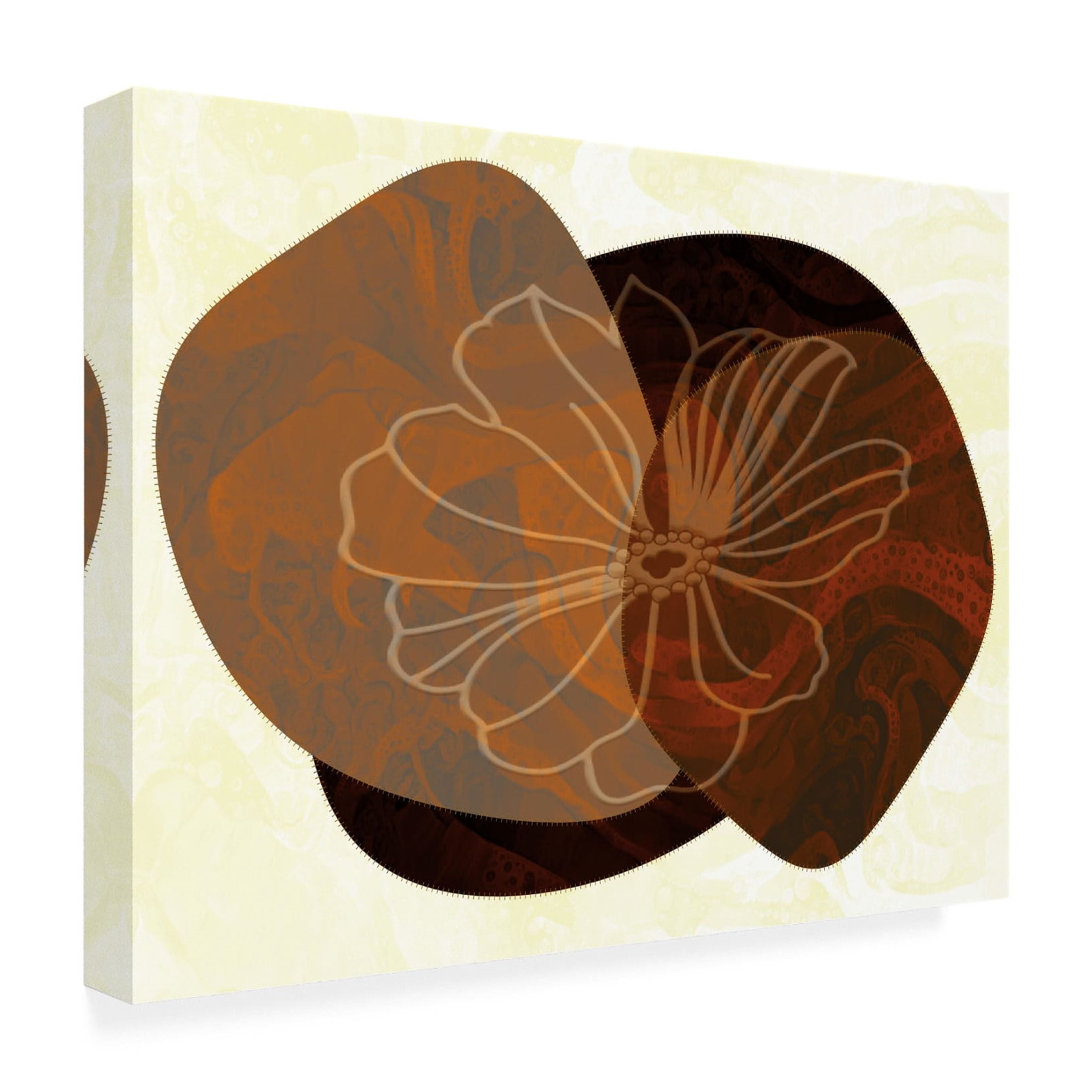 Canvas Wall Art - FootePrint Art 'Sixties Sense' Wall Art for Living Room, Bedroom, or Office Décor by Trademark Fine Art - 32 x 24 Inches
