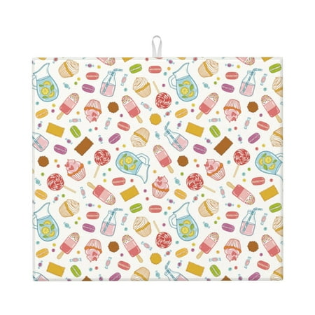

Matuu Dessert for Dish Drying Mat for Kitchen Counter for Kitchen and Dining Kitchen Counter Accessories 16 x18