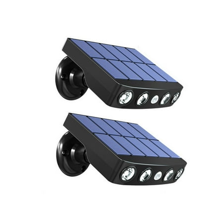 

2pcs Simulated Monitoring Solar Lamp ABS Multicolored Body Sensing Solar Light Outdoor Simulated Safety Camera Black White Light