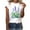 P White, variant on Ichuanyi Women's Fashion Floral Plant Print Female Round Neck Loose T-shirt