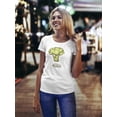 thumbnail image 2 of Natural Food, Kawaii Broccoli T-Shirt Women -Image by Shutterstock, Female XX-Large, 2 of 4
