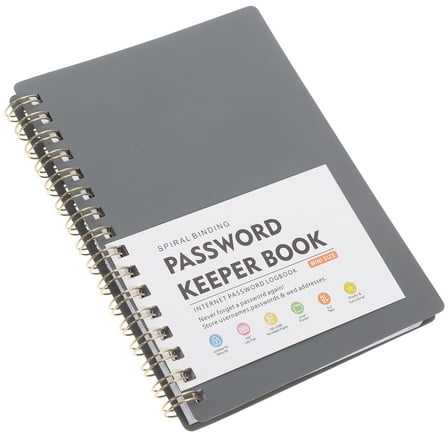 Password Book Notebooks Notepad for Small High-quality Grey