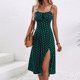 thumbnail image 2 of Sexy Vestido de Verano Colgando Correa Dividida Impresa Cuello Redondo, Vestido Fluido Y Casual, 2 of 6